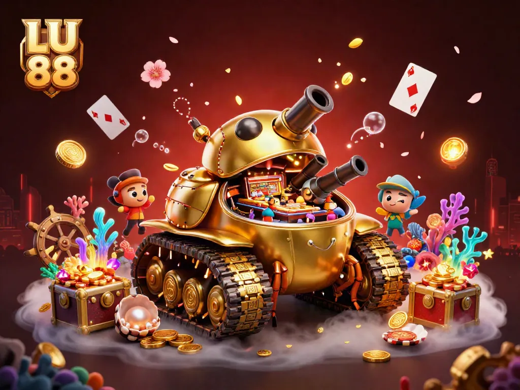 Experience the excitement of LU 88 with a vibrant 3D casino world featuring engaging characters and dynamic game elements.
